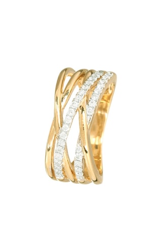 Anello - Oro giallo e diamanti