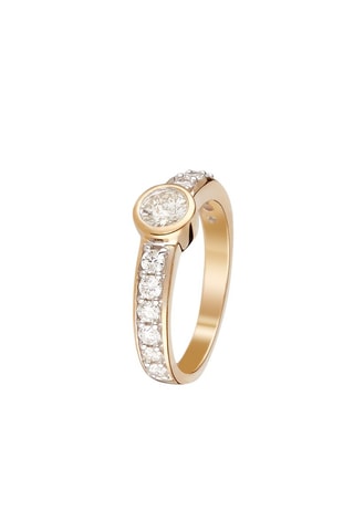 Anello Vintage - Oro Giallo e Diamanti