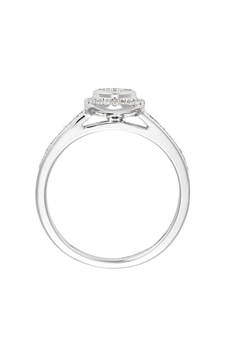 Anello duo Amour Eternel - Oro bianco e diamanti
