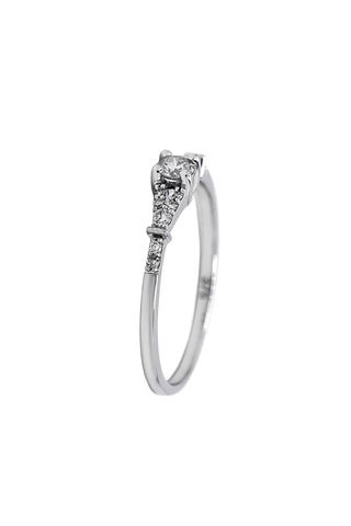 Anello - Oro bianco e diamanti