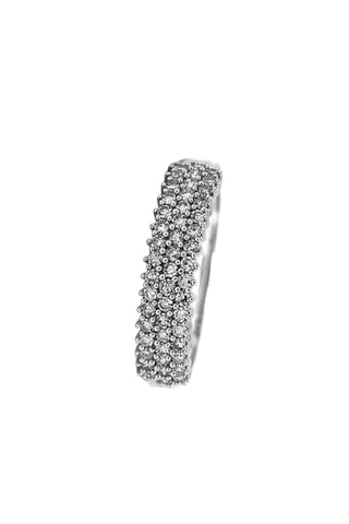 Anello - Oro bianco e diamanti