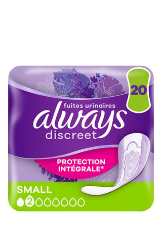4 x 20 serviettes urinaires Incontinence Small - Always