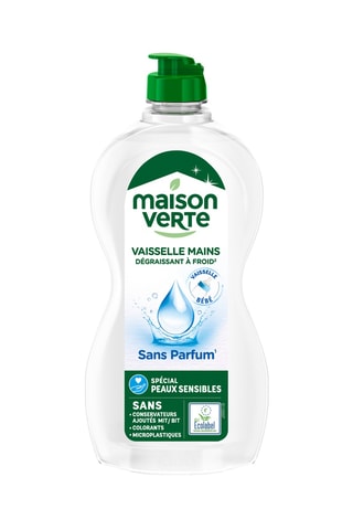 5 x Liquide vaisselle 0% Allergènes Parfum Maison Verte - 500 ml