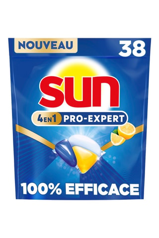 3 x Capsules lave-vaisselle Sun Pro-Expert Citron - 38 lavages