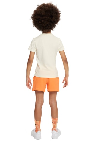T-shirt et short - Blanc et orange - Nike