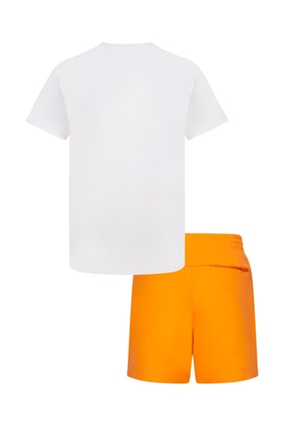 T-shirt et short - Blanc et orange - Nike