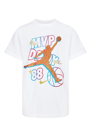 Tshirt manches courtes - Blanc, bleu, marron et orange