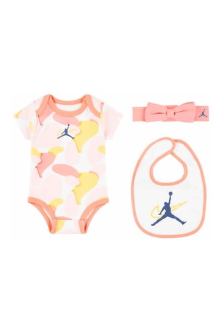 Ensemble 3 pièces - Blanc, rouge, jaune et rose