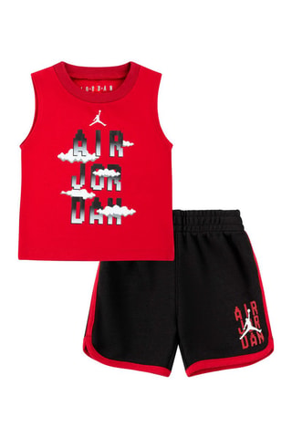 Débardeur et short - Noir et rouge