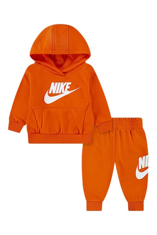 Sweat à capuche et pantalon - Blanc et orange