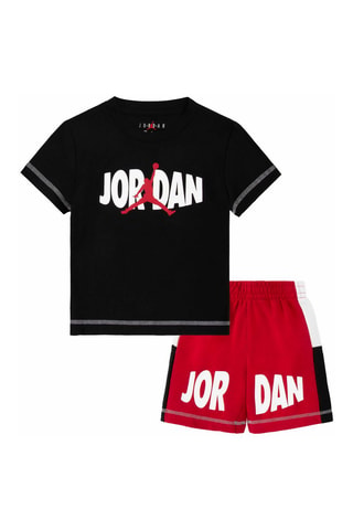 Tshirt et short - Blanc, noir et rouge