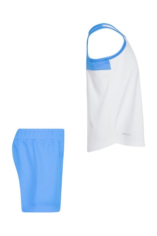 Débardeur et short - Blanc, bleu et vert