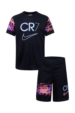 Tshirt et short - Noir, rouge, bleu et violet
