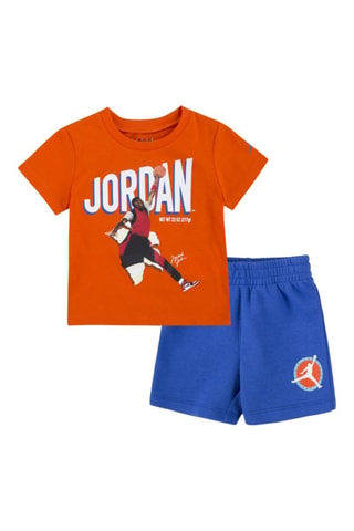 Tshirt et short Flight - Bleu et orange
