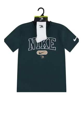 T-shirt et chaussettes - Vert et blanc