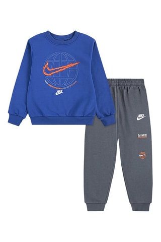Sweat et pantalon - Bleu cobalt et gris