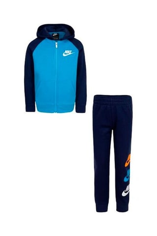 Sweat à capuche et jogging Turquoise et bleu marine - Nike