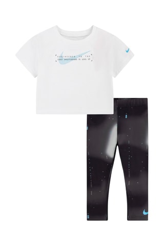 T-shirt et legging - Blanc et noir - Nike