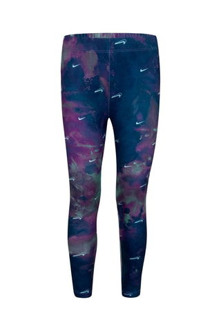 T-shirt et legging tie and dye Vert d’eau et bleu foncé  - Nike