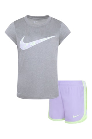 T-shirt et short Club - Mauve et gris foncé chiné - Nike