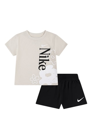 T-shirt et short - Noir et beige
