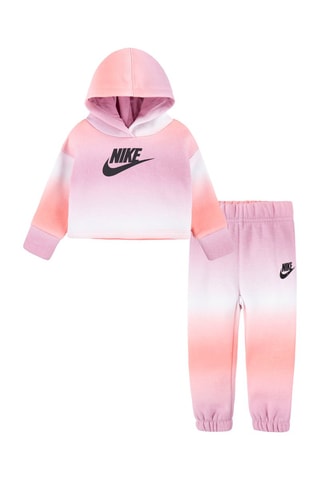Sweat à capuche et pantalon dip and dye - Rose - Nike