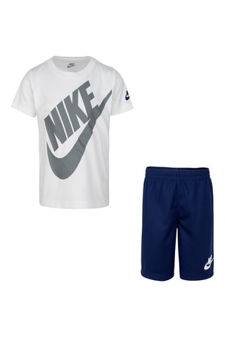 T-shirt et short - Blanc et bleu marine - Nike