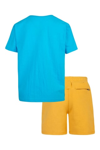 T-shirt et short - Bleu clair et moutarde - Nike