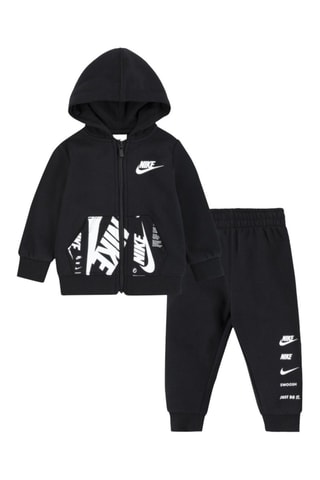 Sweat à capuche et pantalon molletonnés - Noir