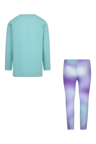 T-shirt et legging tie and dye - Bleu et violet - Nike