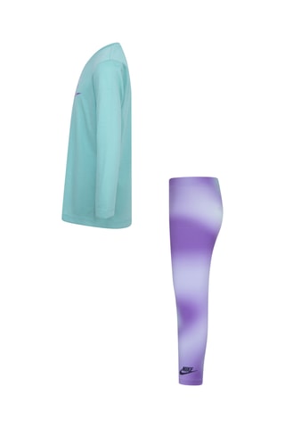 T-shirt et legging tie and dye - Bleu et violet - Nike