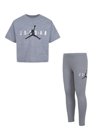 T-shirt et legging - Gris foncé chiné