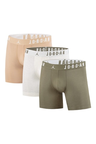 3 boxers - Vert olive et saumon