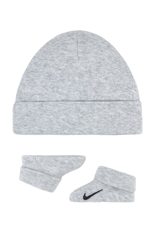 Bonnet et chaussons - Gris chiné