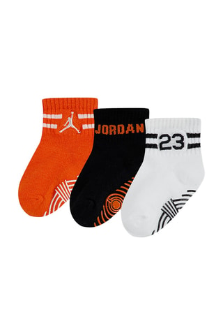 3 paires de chaussettes antidérapantes - Noir et orange