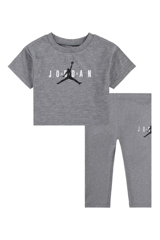 T-shirt et legging - Gris foncé chiné