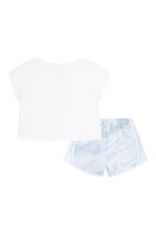 T-shirt et short - Blanc et ciel