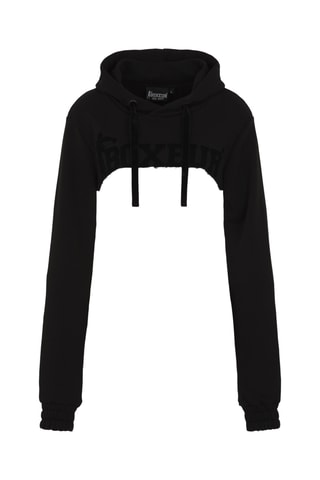 Sweat court à capuche - Noir
