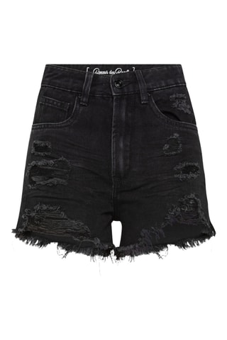 Short en jean - Noir