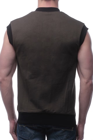 Sweat sans manches - Kaki