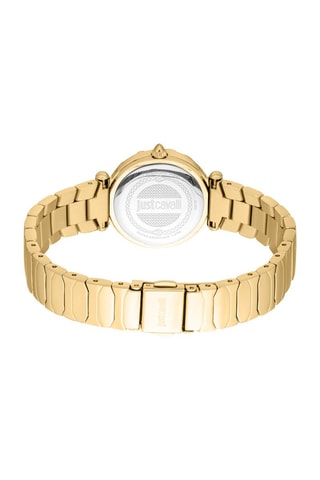 Stalen Quartz Horloge met Tsjechische Kristallen Stella - Goudkleurig en Zilverkleurig
