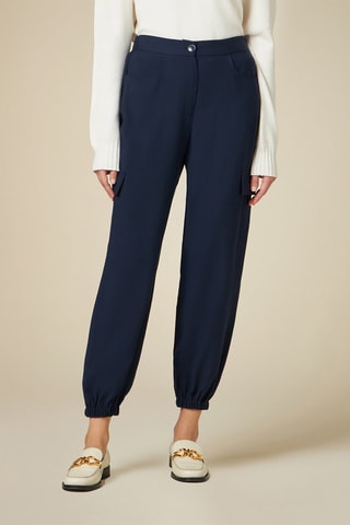 Pantalon cargo - Bleu