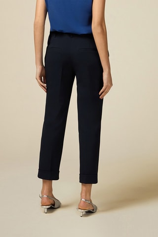 Pantalon cigarette 7/8 - Bleu