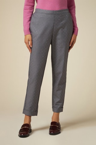 Pantalon cigarette - Gris