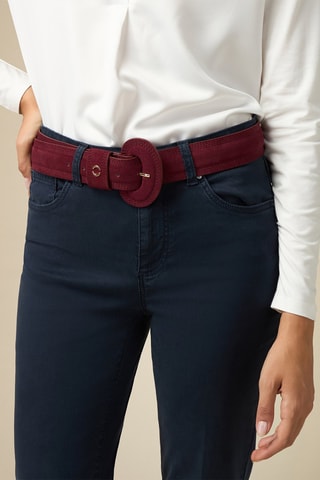 Ceinture en nubuck - Violet