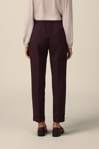Pantalon regular - Rouge