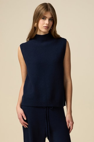 Pull sans manches - Bleu
