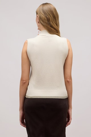 Pull sans manches - Beige