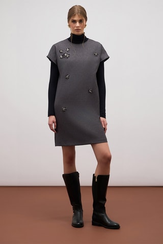 Robe droite - Gris
