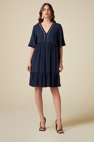 Robe trapèze - Bleu